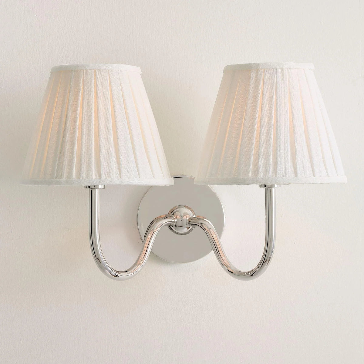 Wall Sconce Dimmable Fabric Shade Hardwired Bedside Light