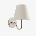 Wall Sconce Dimmable Fabric Shade Hardwired Bedside Light