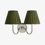 Wall Sconce Dimmable Fabric Shade Hardwired Bedside Light