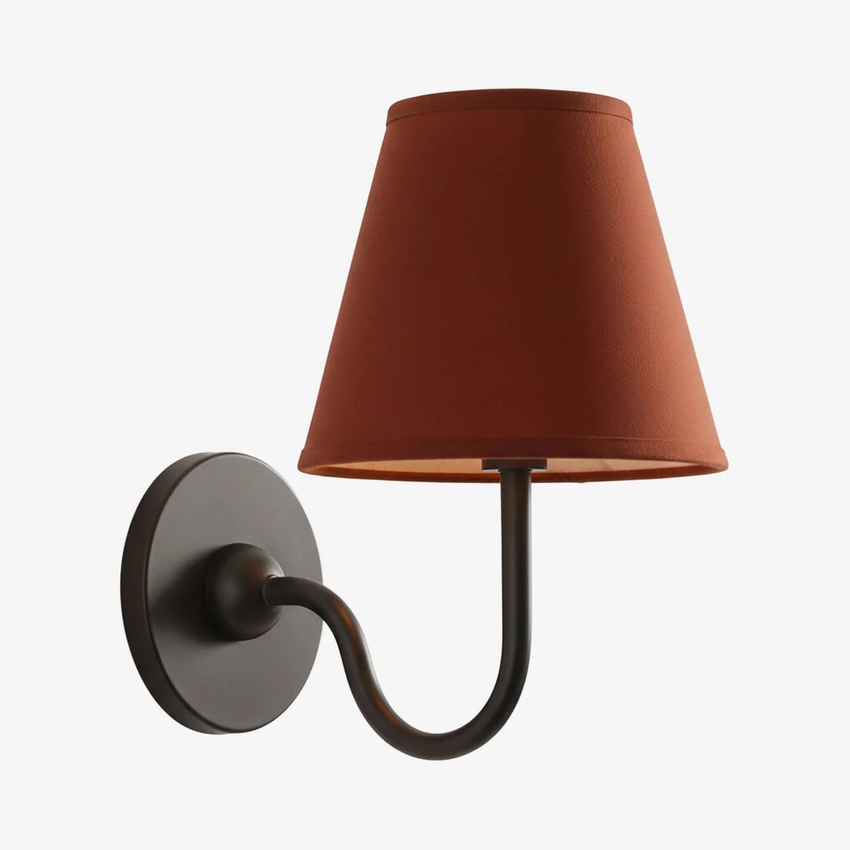 Wall Sconce Dimmable Fabric Shade Hardwired Bedside Light