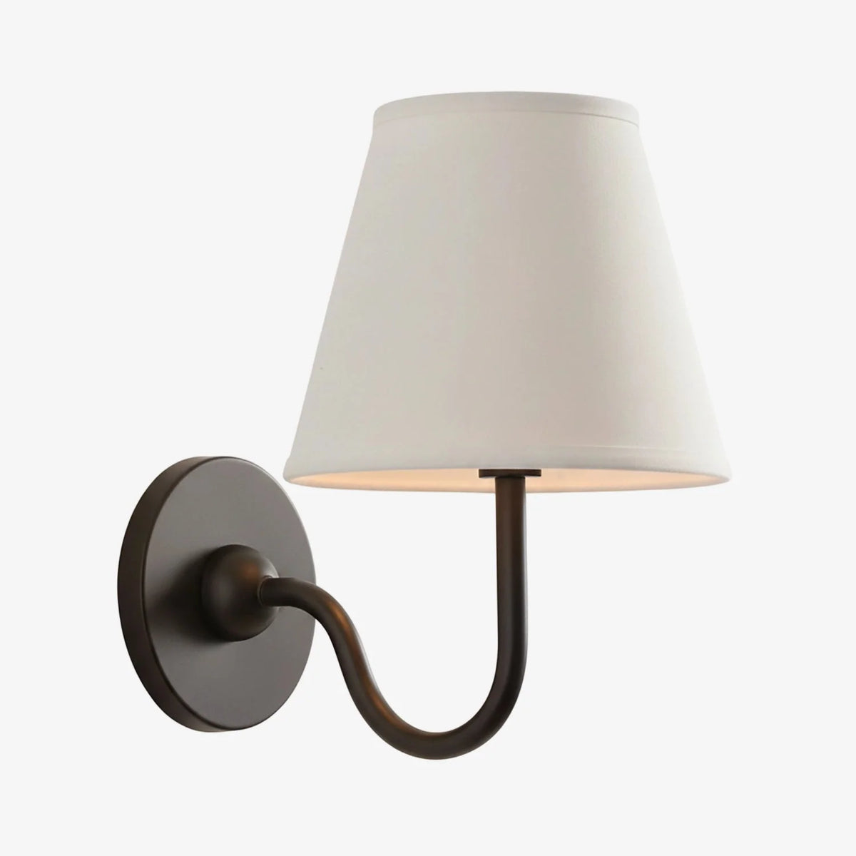 Wall Sconce Dimmable Fabric Shade Hardwired Bedside Light