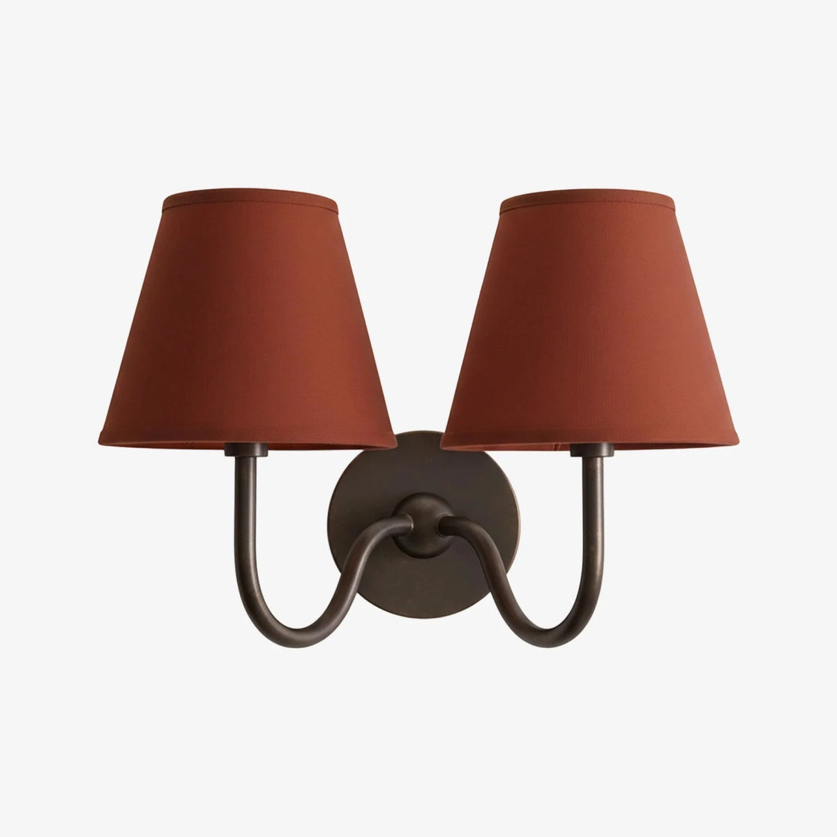 Wall Sconce Dimmable Fabric Shade Hardwired Bedside Light