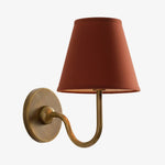 Wall Sconce Dimmable Fabric Shade Hardwired Bedside Light