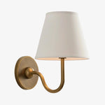 Wall Sconce Dimmable Fabric Shade Hardwired Bedside Light