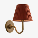 Wall Sconce Dimmable Fabric Shade Hardwired Bedside Light