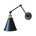 Wall Sconce Metal Cone Shade & Adjustable Swing Arm
