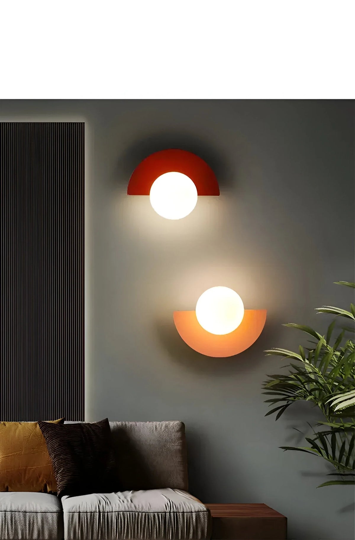Wall Sconce Round Iron & Glass LED Hardwired