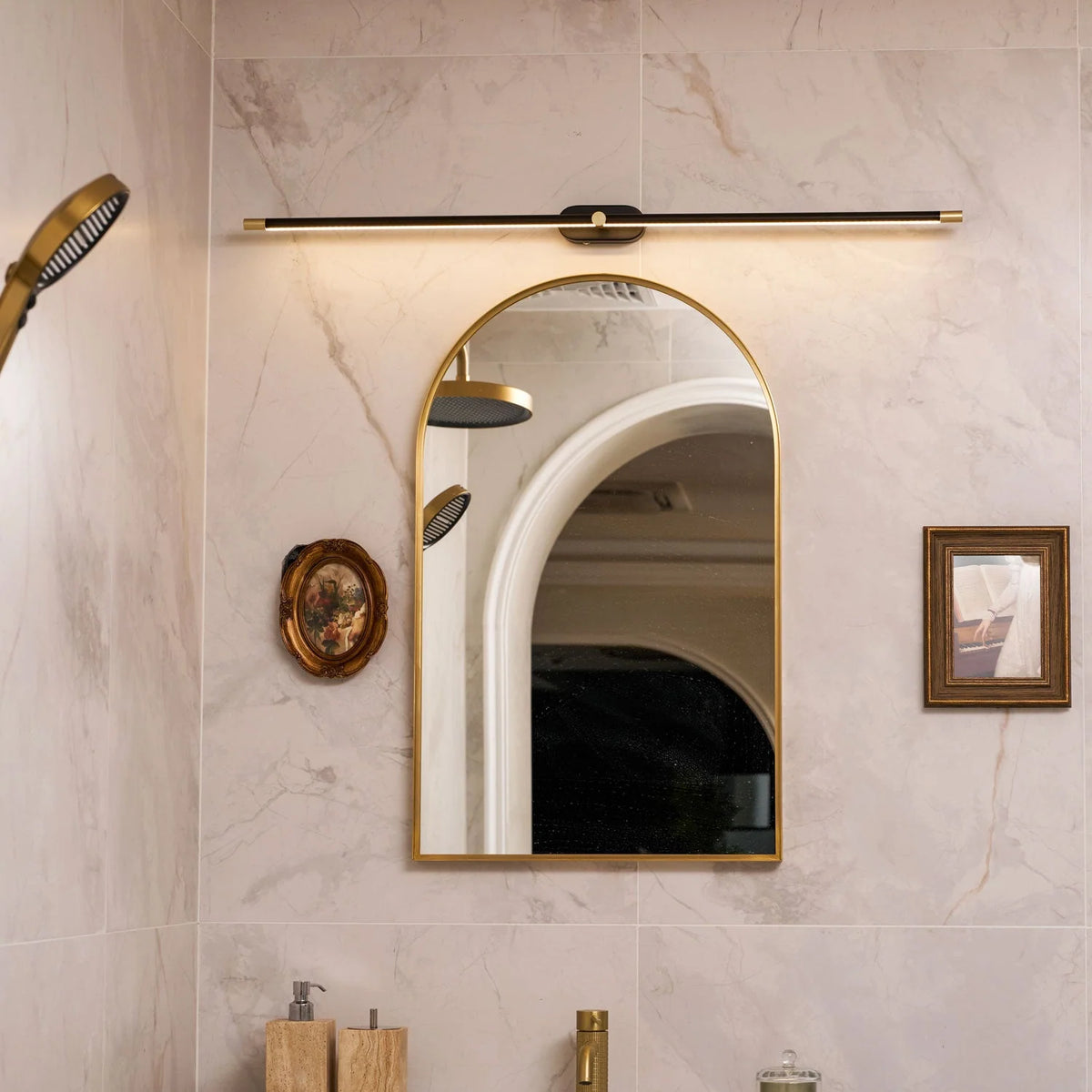 Wall Sconce Slim Linear USB Rechargeable Three-Color Dimmable LED