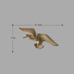 Wall Sculpture Seagull Laser-Engraved Polyresin