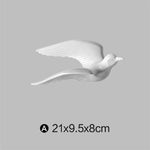 Wall Sculpture Seagull Laser-Engraved Polyresin