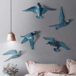Wall Sculpture Seagull Laser-Engraved Polyresin