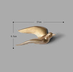 Wall Sculpture Seagull Laser-Engraved Polyresin