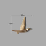 Wall Sculpture Seagull Laser-Engraved Polyresin
