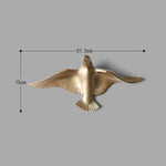 Wall Sculpture Seagull Laser-Engraved Polyresin