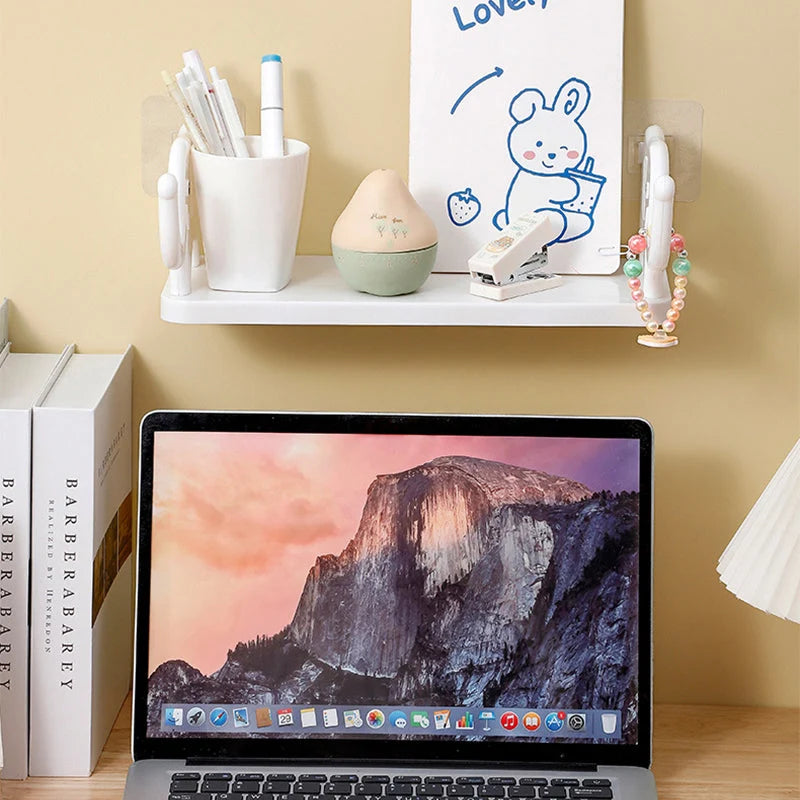 Wall Shelf Elephant-Shaped Floating Suction-Mount