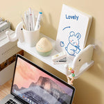 Wall Shelf Elephant-Shaped Floating Suction-Mount