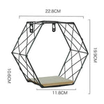 Wall Shelf Iron Grid Wall-Mounted Storage