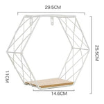 Wall Shelf Iron Grid Wall-Mounted Storage