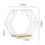 Wall Shelf Iron Grid Wall-Mounted Storage