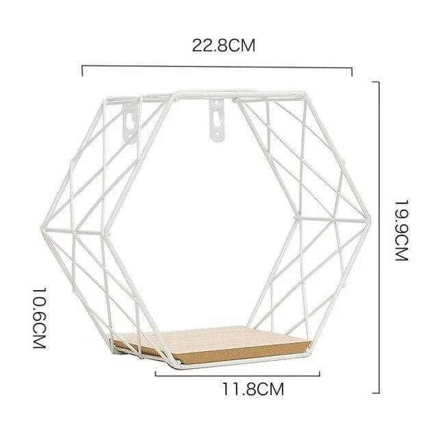Wall Shelf Iron Grid Wall-Mounted Storage