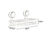 Wall Shelf No-Drill Suction Mount Drainage ABS Plastic