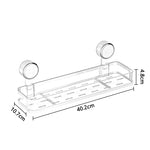 Wall Shelf No-Drill Suction Mount Drainage ABS Plastic