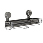 Wall Shelf No-Drill Suction Mount Drainage ABS Plastic