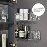 Wall Shelf Organizer No-Drill Adhesive Modular Design