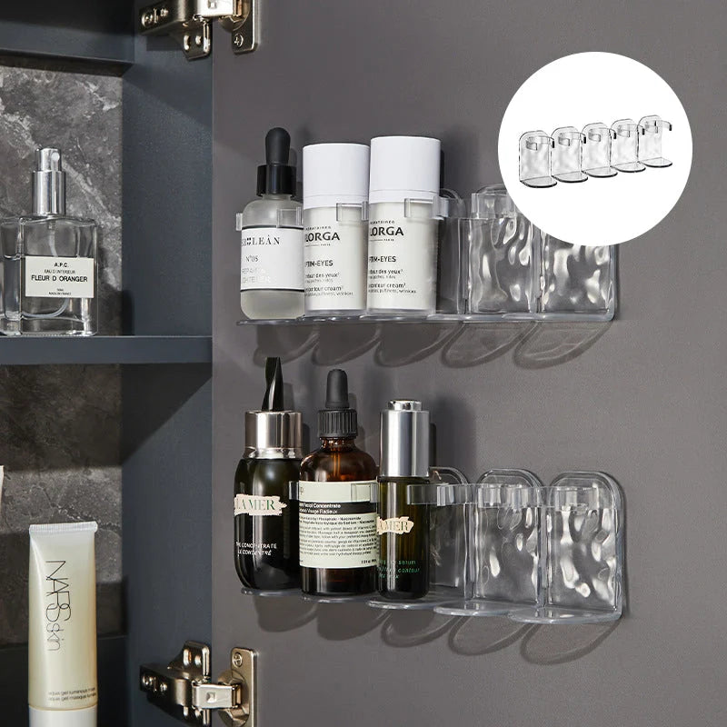 Wall Shelf Organizer No-Drill Adhesive Modular Design