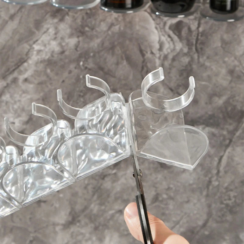 Wall Shelf Organizer No-Drill Adhesive Modular Design