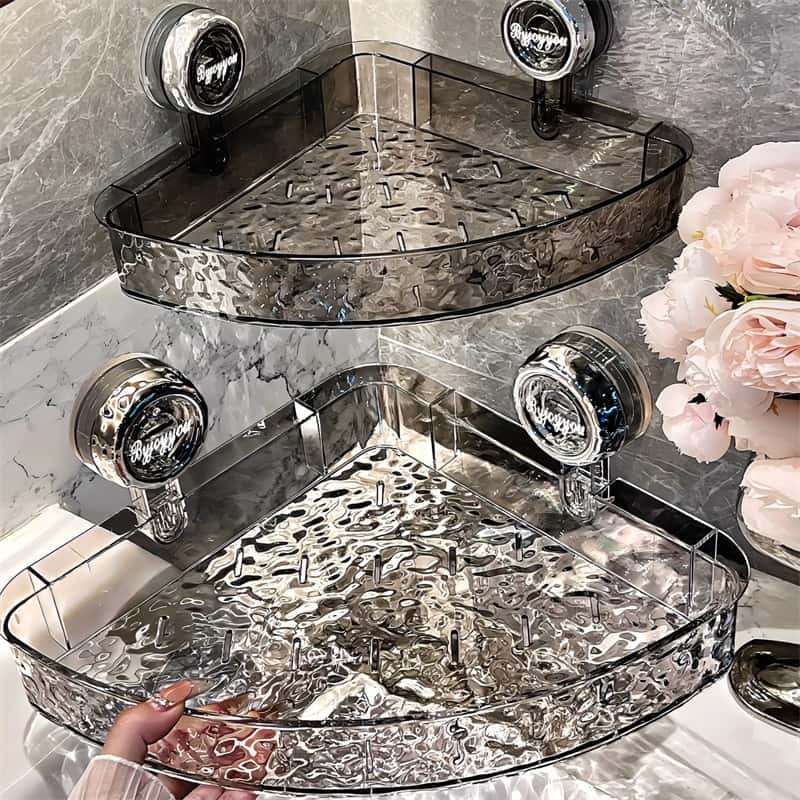 Wall Shelf Organizer Suction Cup Mount Drill-Free