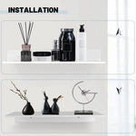Wall Shelf Powder-Coated Rust-Proof Metal Space-Saving Storage