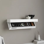 Wall Shelf Solid Wood Concealed Storage Floating Design