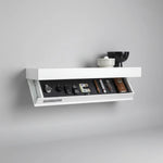 Wall Shelf Solid Wood Concealed Storage Floating Design