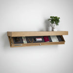 Wall Shelf Solid Wood Concealed Storage Floating Design