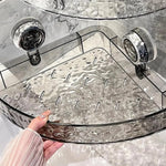 Wall Shelf Suction Cup Mount Drill-Free Space-Saving Storage