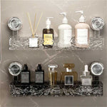 Wall Shelf Suction Cup Mount Drill-Free Space-Saving Storage