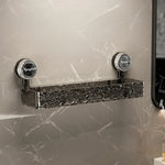 Wall Shelf Suction Cup Mount Drill-Free Space-Saving Storage