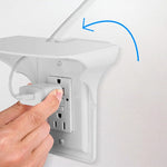 Wall Socket Shelf Space-Saving Cable Management