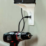 Wall Socket Shelf Space-Saving Cable Management