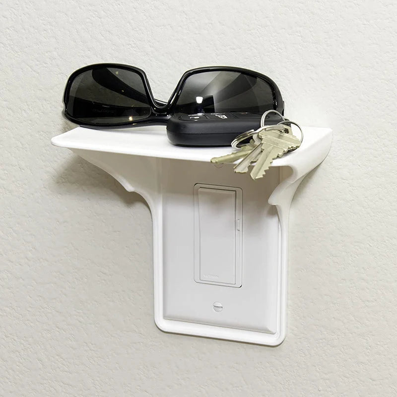 Wall Socket Shelf Space-Saving Cable Management