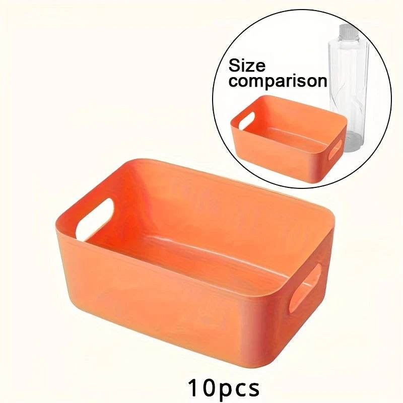 Wall Storage Boxes Wall-Mounted Plastic Set of 10