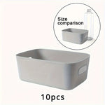 Wall Storage Boxes Wall-Mounted Plastic Set of 10