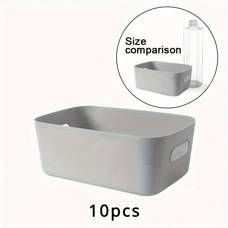 Wall Storage Boxes Wall-Mounted Plastic Set of 10