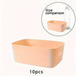 Wall Storage Boxes Wall-Mounted Plastic Set of 10