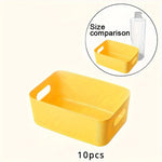 Wall Storage Boxes Wall-Mounted Plastic Set of 10