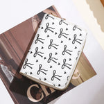 Wallet Bow Pattern Zipper Closure Multiple Card Slots