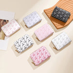 Wallet Bow Pattern Zipper Closure Multiple Card Slots