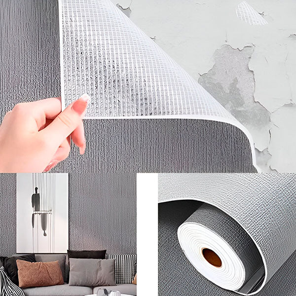 Wallpaper Peel & Stick 3D Textured Water-Resistant
