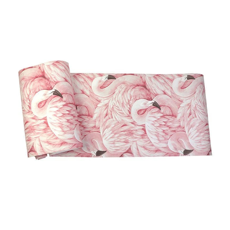 Wallpaper Pink Flamingo Tropical Vinyl Wipeable